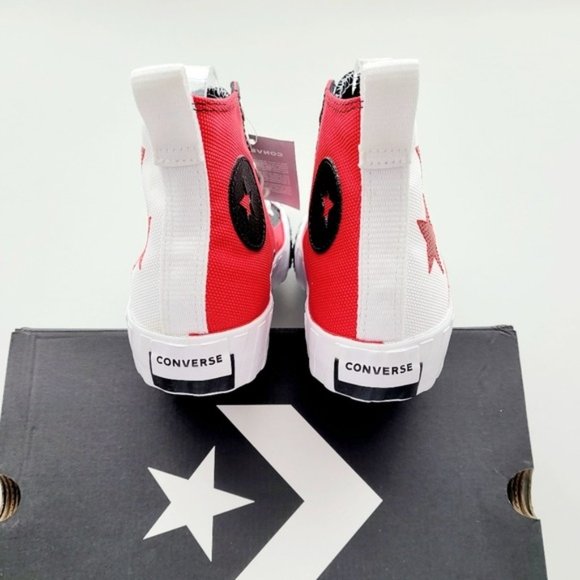 Converse UNT1TL3D Hi White University Red Black Women's 6 - Picture 4 of 6
